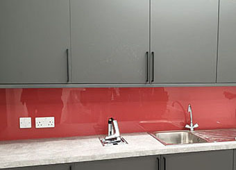 coloured glass splashbacks London