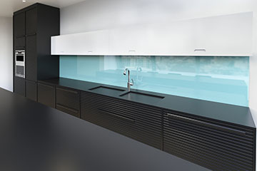 coloured glass splashbacks